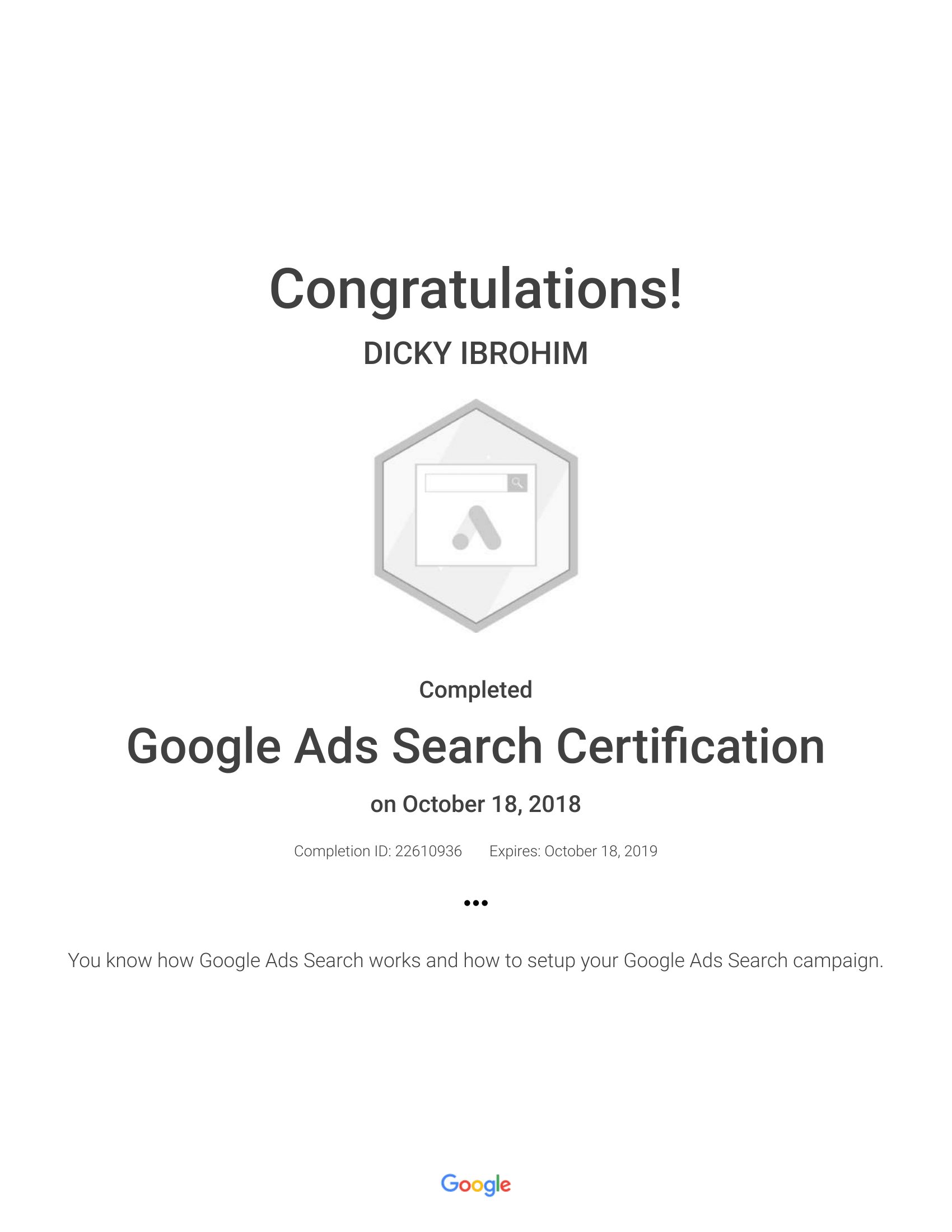 google ads mobile certification