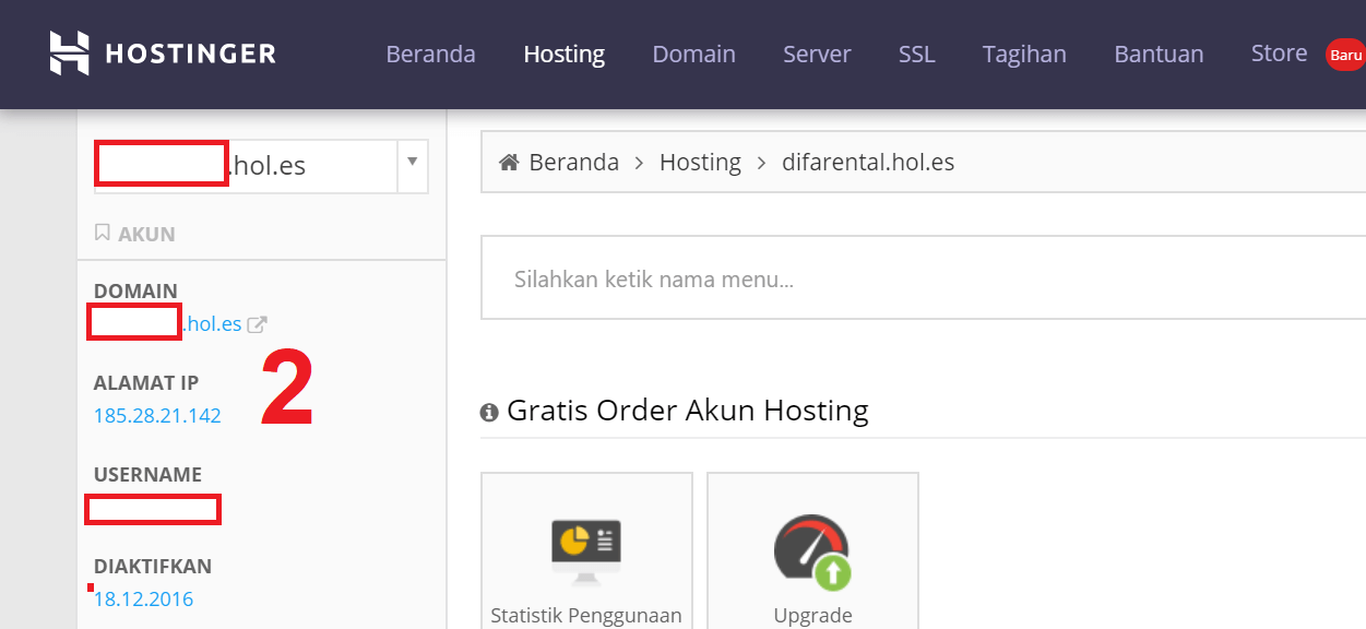 Cara cek IP hosting yang kita gunakan atau cek IP situs lain Cara cek IP hosting hostinger, 2