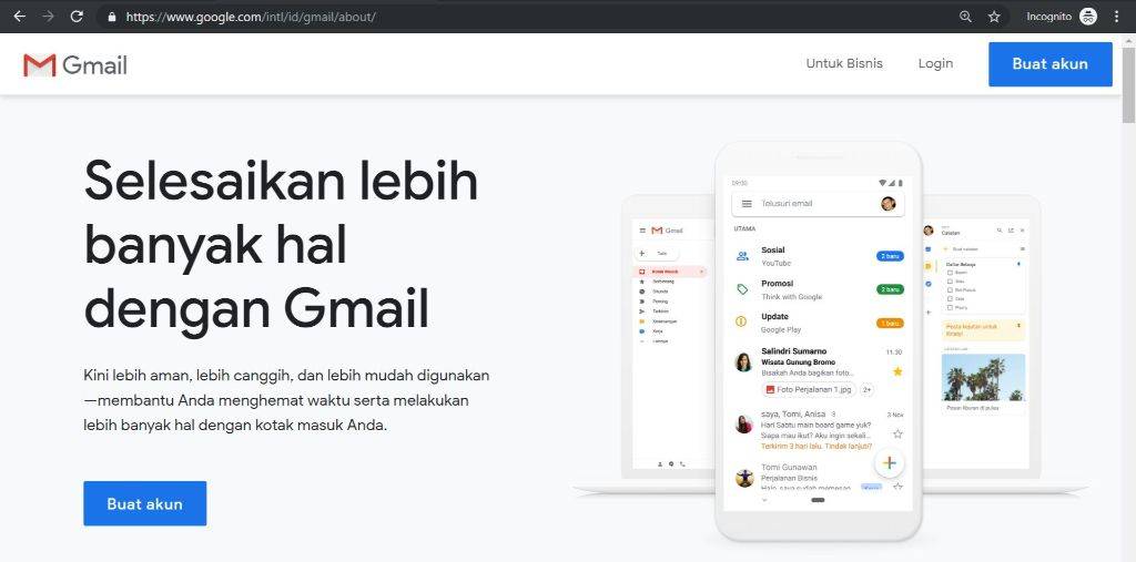 halaman gmail, cara menggunakan email gmail, cara menggunakan gmail, cara menggunakan akun gmail