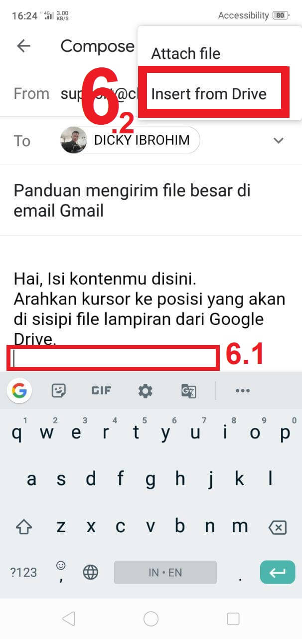 cara mengirim file besar di gmail, cara mengirim file besar di gmail smartphone, cara mengirim file besar di android, 1