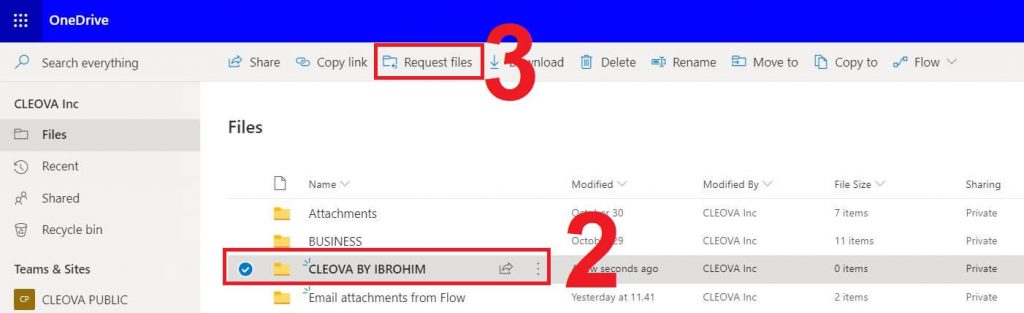 cara mengizinkan akun orang lain untuk mengunggah berkas di onedrive, cara menggunakan request file di onedrive, request file, cara menggunakan request file onedrive