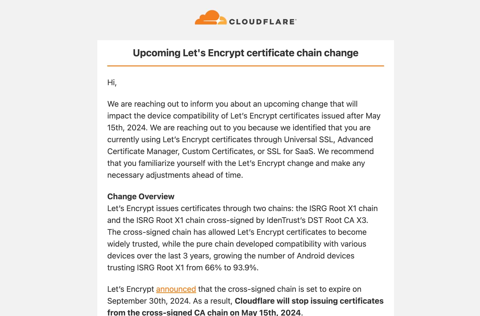 let's encrypt certificate