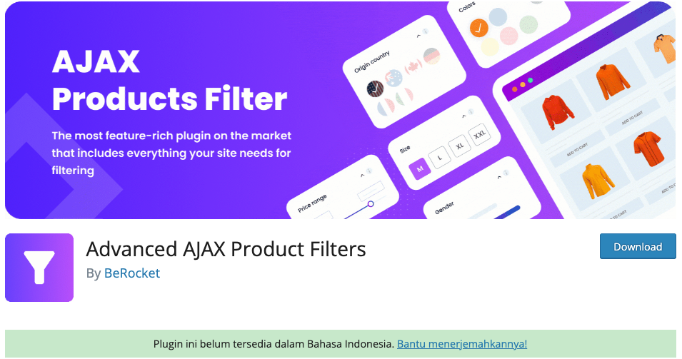 kode filter advanced ajax product filters by berocket agar bekerja pada 2 bahasa wpml
